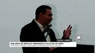 Por años de servicio premiaron a Policías de SSPM