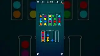 Ball Sort Puzzle Level 43 (Colour Sorting Games)