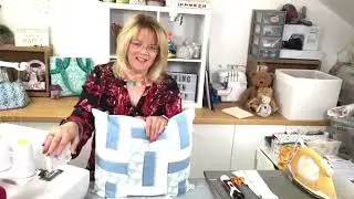 Overlocker/serger - make a cushion/pillow exclusively with your overlocker.   Lizzy Curtis