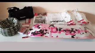 Supreme NY FW20 Week 1 Online Orders Pink Camo Logo Deck Spalding Basketball Duffle Unboxing! Part 2