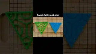 Triangles with Circles Tessellation ver2 - 3D Triangular Mosaic Tiles - Hexagonal #CookieCutters