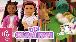 Ava's Ultimate FUN DIY Hamster Obstacle Course! | GLAM FAM KNOWS HOW | @AmericanGirl  Doll Crafts