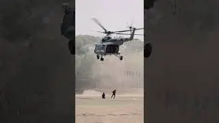 Unleashing Fearlessness from Above: NSG Commandos Execute Daring Heliborne Slithering Operation