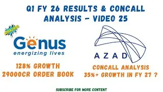 Genus Power Stellar Results and Azad Engineering Concall Analysis