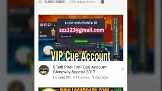 8 Ball Pool   500M Account Giveaway With VIP Cue