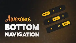 Bottom Navigation Bar with HTML & CSS