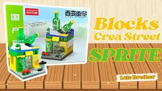 Building Blocks Crea Street SPRITE | Lego Lele Brother | Tutorial Lego Blocks