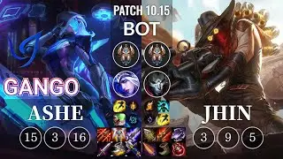 CGA Gango Ashe vs Jhin Bot - KR Patch 10.15