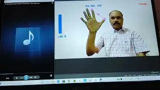Volume Control with Hand Gestures, using Python, OpenCV, MediaPipe -demo