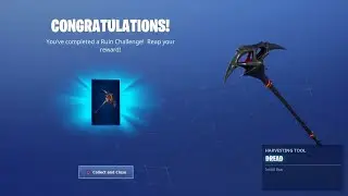 Ruin DREAD Pickaxe Unlocked!!! Gameplay and Review Fortnite Battle Royal