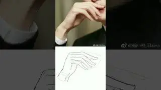 Hands Practice Tutorial |  Beginners | Anime style Portraits | #mangaPractice #sketch #shorts