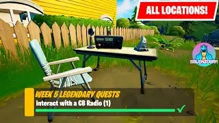Interact with a CB Radio (1) | All Locations Guide | Fortnite Week 5 Legendary Quests