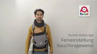 Ruckeli Babytrage Feineinstellungen für die Bauchtrageweise
