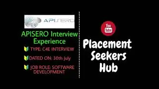APISERO Interview Experience [ Selected ]