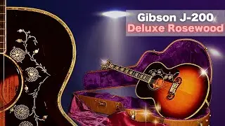 まさに見た目も音もデラックス！【Gibson J-200 Deluxe Rosewood】1995年製 レンファーガソン監修（完全予約制 名古屋アコギ専門店 オットリーヤギター）