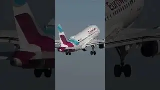 Eurowings Airbus A319 Takeoff at Stuttgart Airport #springonyoutube