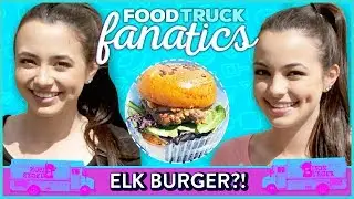 BISON BURGER CHALLENGE?! Food Truck Fanatics w/ Merrell Twins