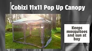 Раскладной тент Cobizi 11x11 с москитной сеткой: быстрое затенение от насекомых