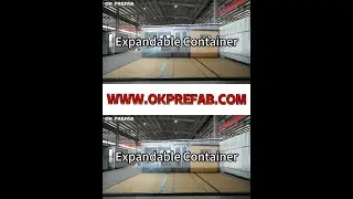 EX0006-Expandable Container-Flat Roof-Extra Slope Roof-Balcony-Black Frmae-Metal Embossed Cladding