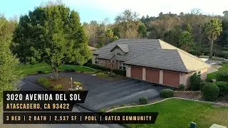 Beautiful Home in The Lakes | 3020 Avenida Del Sol Atascadero California