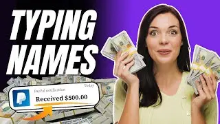 Make $500 by just Typing Names (($50 Per Page)