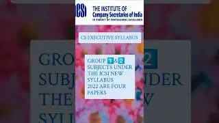 CS EXECUTIVE NEW SYLLABUS| #csexecutivesyllabus #csexecutive #csstudents