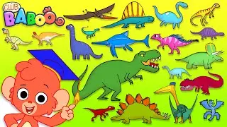 Dinosaur ABC | learn alphabet with 26 CARTOON DINOSAURS for children | animal ABC for kids 4K
