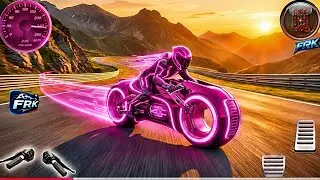 Tron Bike Superhero Bike Racing 😱 Impossible GT Stunts | Android Gameplay