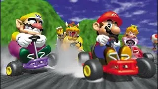 Mario Kart Wii soundtrack but in the style of Mario Kart 64