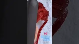 Barbie LOOKS model 13 Restyle! 😌🎀⭐️ Doll hair straightening tutorial! #barbie #toys #shorts