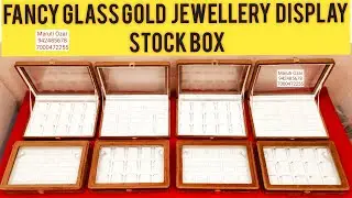Gold Jewellery Display Stock box | Fancy Display Tray | Glass Stock Box | 9424856378