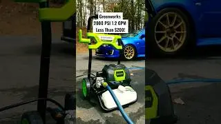 Greenworks 2000 PSI 1.2 GPM in Action with MJJC Foam Cannon!