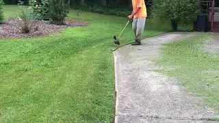 Edging with string trimmer ~ FS 111r