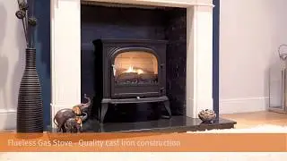 Focal Point Fires - Dalvik Black Flueless Gas Stove