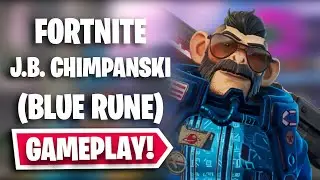 J.B. CHIMPANSKI (BLUE RUNE) Gameplay in Fortnite! (C2S8)