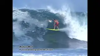Pete Mel surfs Puerto Escondido in the 90's