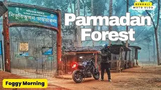 Early Morning at Parmadan Forest | real Foggy Morning Bike ride Experience 
