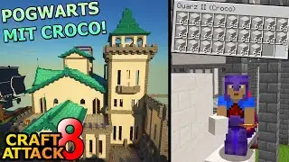 Pogwarts Schlossbau mit Croco! Ordentlich Quarz verballern! - Minecraft Craft Attack 8 #248