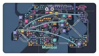 Top22/2%! - mini motorways (daily challenge 2025 11 28) [no commentary gameplay]