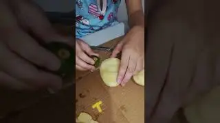 use calamansi for your potato stamp #potatostamp