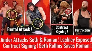 Seth Saves Roman ! Jinder Brutal Attack ! Braun Strowman Destruction ! WWE Raw 5/21/2018 Highlights