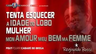 KARAOKÊ - REGINALDO ROSSI - TENTA ESQUECER + A IDADE DO LOBO + MULHER + MON AMOUR MEU BEM MA FEMME