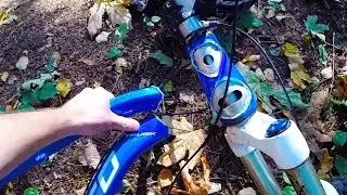 DESTROYED BIKE FRAME - Big Crash Norco mtb into TREE GoPro | Jordan Boostmaster