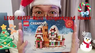 Building LEGO 40337 Mini Gingerbread House - Let's Do Something Else - Christmas 2021