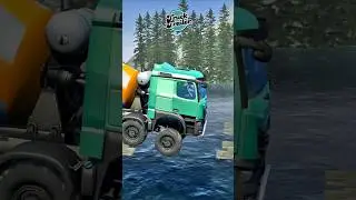 Big Trucks Crossing Crazy Obstacles | Mudrunner Eps 31