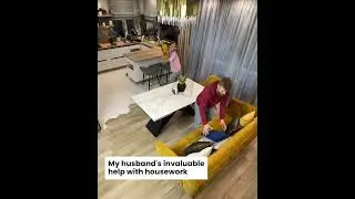 Cleaning Showdown: Husband vs. Wife 🧹⚡