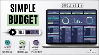 Stay Focused on Your Money | Budget Template Google Sheets (ADHD-Friendly, Dark Mode)