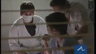 Lionel Messi on a visit to a children's hospital