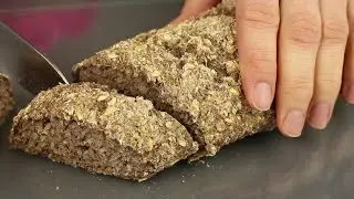 Без дрожжей! Без сахара! Без яиц! Полезный багет за 5 минут.