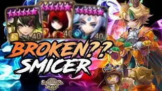 IS THIS THE BEST TEAM COMBO WITH SMICER ? [Summoners War : Sky Arena]